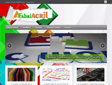 Tablet Screenshot of fabriacril.com